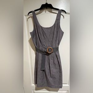 Nine West Belted Dress in Gray